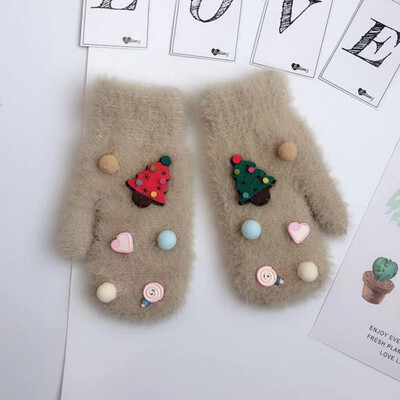 

Winter Casual Fashion Baby Cute Cartoon Warm Gloves Childrens Full Finger Mittens