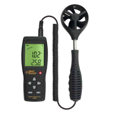 

SMART SENSOR Smart Sensor AS856 Digital Air-flow Anemometer Wind Speed Meter Range 03-45MS Temperature Measuring Windmeter