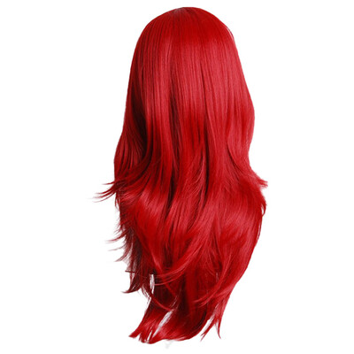 

Gobestart Sexy Long Women Fashion Synthetic Wavy Cosplay Party Full Wigs Red