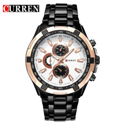 

Luxury Stainless Steel Watch Men Business Casual &Fashion Quartz Watches Waterproof Relogio Male Wristwatch