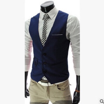 

Mens Plus Size Fashion 1 Piece Business Vest Clearance sale