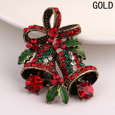 

Christmas Decorations Ornaments Crystal Sparkly Star Brooch Pin Xmas Gift