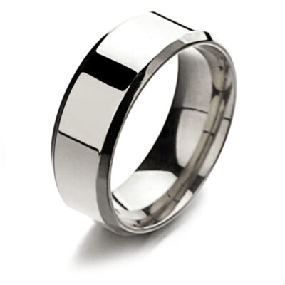 

Titanium Ring Men Wedding Ring Simple Silver Black Gold Stainless Steel Rings Women Men Jewelry