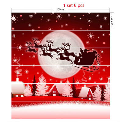 

Self-adhesive Merry Christmas Stair Stickers Kit DIY Removable PVC Wall Decal Stickers