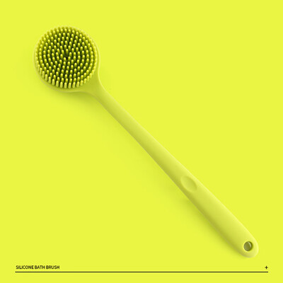 

〖Follure〗Bath Body Brush Shower Silicone Bath Body Brush with Long Handle Non-Slip