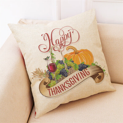 

Tailored Thanksgiving Gifts Pillowcase Pumpkin Pillow Cover Home Decoration 18x18Inch