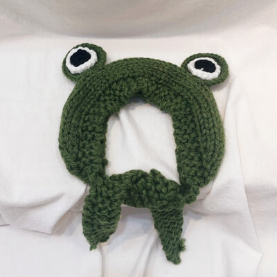 

Baby Boy Girl Cartoon Hats Winter Warm Lined Earmuffs Knitted Big Warm Earmuffs Hat Thickened Cap