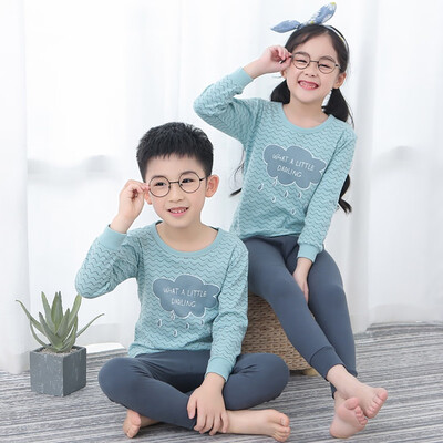 

Autumn Toddler Pajamas Baby Girls Boys Cartoon Print Sleepwear Set Long Sleeve Blouse TopsPants Pajamas