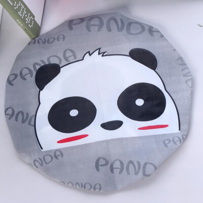 

Cartoon Printed Plastic Reusable Waterproof PVC Shower Cap Elastic Band Hat Cosmetic Care For Bath Kitchen