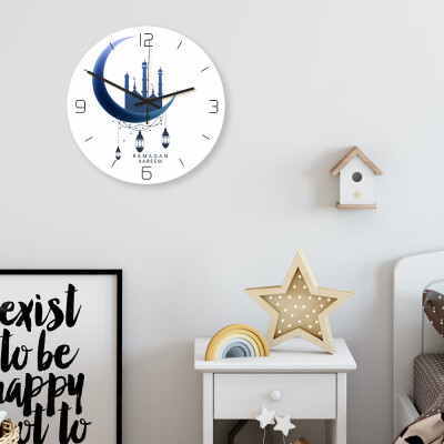 

Toponeto Frameless 3D Wall Clock Decal Sticker Muslim Ramadan Mubarak Home Decor