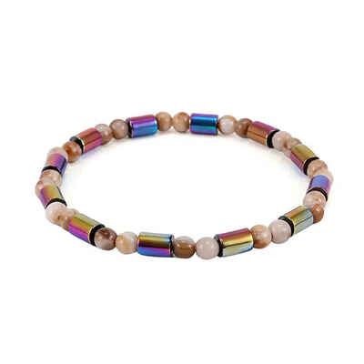 

Electro Plating AB Color Acrylic Magnetic Black Gallstone Hematite Bead Colorful Foot Chain