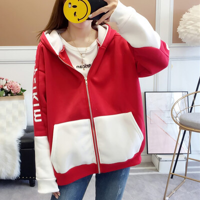 

Toponeto Womens Letter Long Sleeve Hooded Sweatshirt Zipper Pullover Tops Blouse