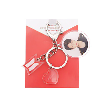 

CAR-TOBBY Kpop BTS EXO TXT GOT7 Twice Blackpink Acrylic Keychain Bag Pendant Fashion Charm