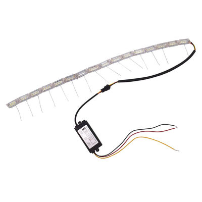 

2pcs Car Daytime Running Light Bar White Yellow Turn Signal Car Styling Lamp Strip