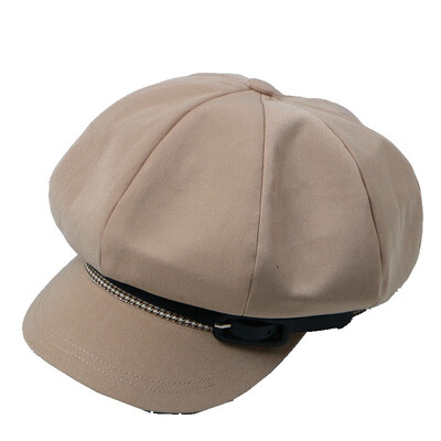 

Octagonal Hat Female Autumn Winter Korean Edition New Red Beret British Restoration Leisure Painter Hat Chao Man