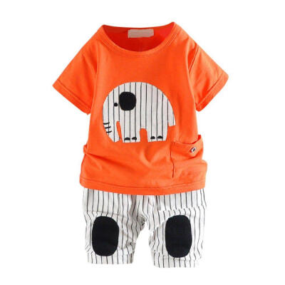 

New Summer Baby Boy Girl Clothing Set Cotton Girls Clothing Baby Clothes tshirtshort Pant Cartoon Newborn Baby Boy Clothes