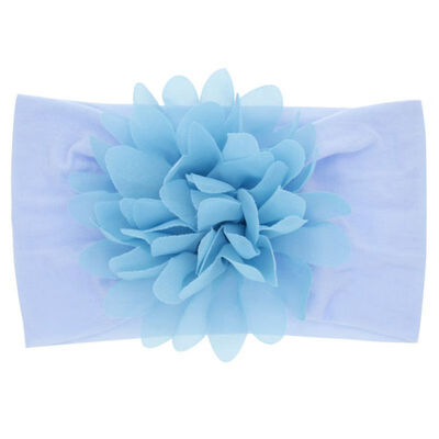 

Newborns Children Nylon Hair Band Baby Chiffon Flower Stretch Headband Baby Girls Headdress