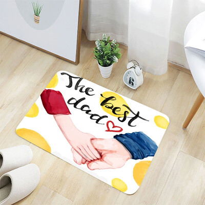 

Toponeto Fathers Day Comfort Square Flannel Kitchen Non-slip Mat 40x60CM