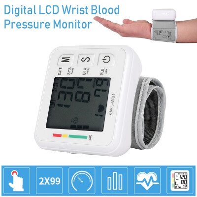 

NEW Digital LCD Wrist Blood Pressure Monitor Heart Beat Rate Pulse Meter Measure