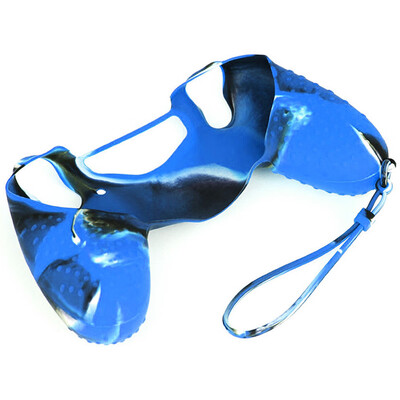 

〖Follure〗Soft Camouflage Silicone Case Cover For Sony Playstation 4 PS4 Controller BU