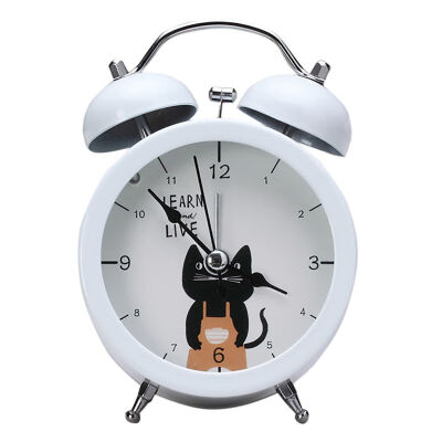 

Cute Clock Small Bed Alarm Clocks Creative Mini Metal Student Alarm Clock Desk Alarm Clock Lovely Toy For Bedroom Home