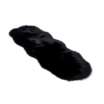 

Living roombedroom Rug Antiskid Ellipse Faux Sheepskin Fur Cushion Area Rugs for Bedroom Floor Shaggy Silky Plush Carpet