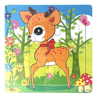 

Tailored Wooden Puzzle Educational Developmental Baby Kids Training Toy