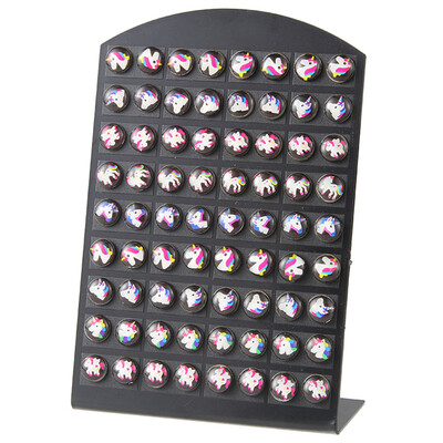 

Multicolor Cute Unicorn Resin Earrings Stud For Women Girls Ladies
