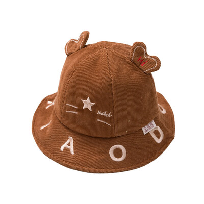 

Baby Hat Letter Cartoon Embroidered Hat Kid Toddler Cute Bucket Cap Infant Gift