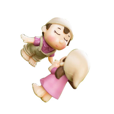 

Romantic Smile Couples Figurines Fairy Garden Miniatures Ornaments PVC Cute Boy&Girl Lovers Kiss Wedding Dolls