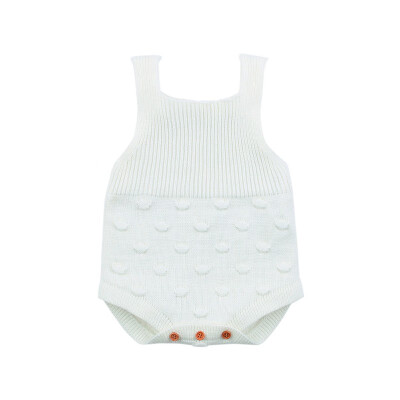 

Newborn Baby Boy Girls Clothes Infant Knitting Romper Jumpsuit Outfits Solid Sample Sleeveless New born baby boy girls clothing