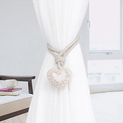 

Creative Curtain Straps Resin Heart Curtains Tieback Holder Curtains Buckle Clips Strap Accessories Home Decoration Hot