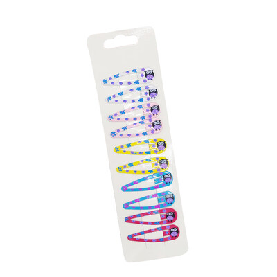 

10 Pcs Baby Girl Metal Paint Hair Clips Cute Cartoon Floral Hair Pin Set Children Hairpin Princess Hair Accessories