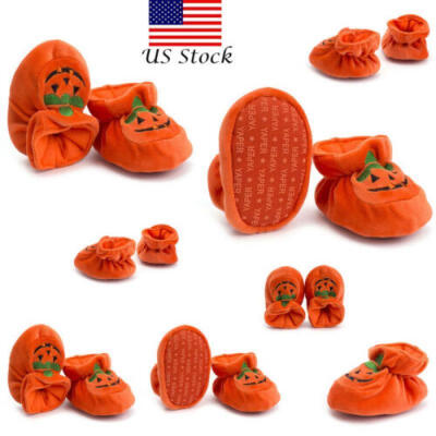 

Fashion Halloween Pumpkin Infant Toddler Baby Boy Girl Soft Sole Crib Shoes