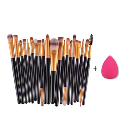 

20pcs Makeup Brushes Set Powder Foundation Eyeshadow Eyeliner Lip Brush Tool Sponge Beush Yo