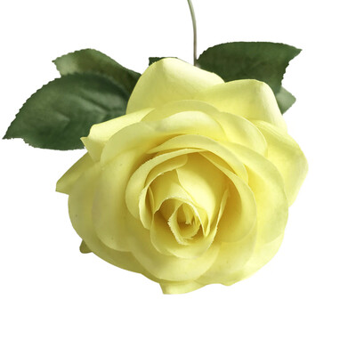 

Gobestart 1PCS Artificial Rose Fake Silk Flower Leaf Bridal Home Wedding Party Decor