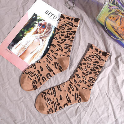 

Unique Sparkled Glitter Leopard Women Socks High Street Bling Bling Ankle Happy Socks Autumn Winter Trendy Animal Print Socks