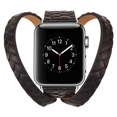 

〖Follure〗Double Tour Leather Accessory Band Replacement Bracelet For Apple Watch 4 40mm
