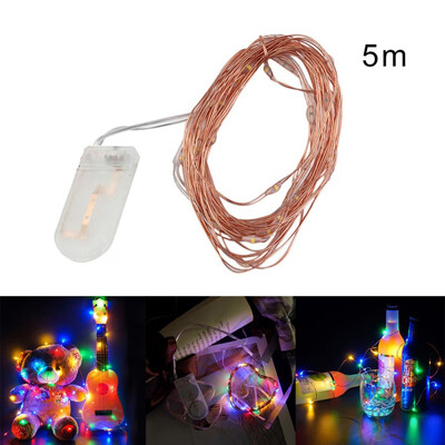

Fairy Lights Copper Wire LED String Lights Battery Operated Decorative For Home Garden Party Bars Indoor Outdoor Decorations