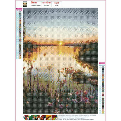 

DIY Oil Painting by Numbers Flower Triptych Pictures Animal Coloring Landscape Abstract Paint Wall Sticker Home Decor Gift