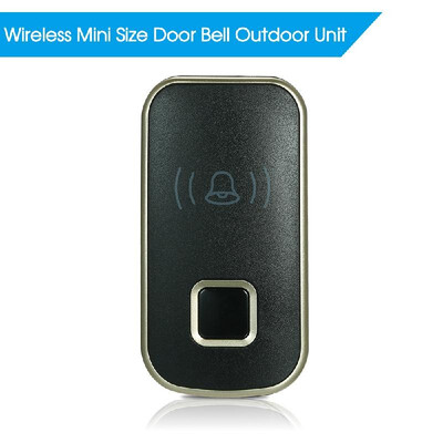 

Wireless Mini Size Door Bell Outdoor Push Button IP55 Waterproof Doorbell Elegant Design Sensitive Transmission Black