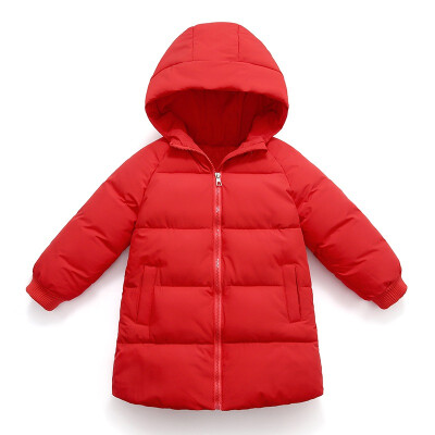 

Children winter jacket for kids girl Solid Boys Casual Hooded Coat Baby Clothing Outwear kids Parka Jacket snowsuit