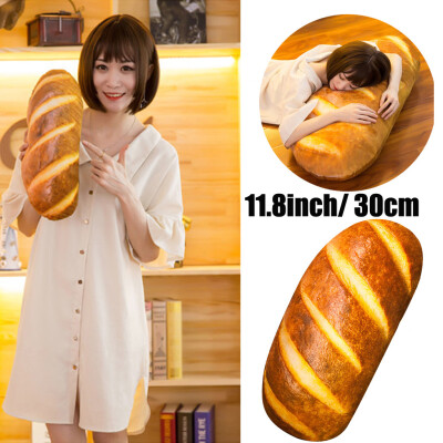 

Siaonvr 30CM 3D Simulation Bread Shape Pillow Soft Lumbar Back Cushion Plush Stuffed Toy