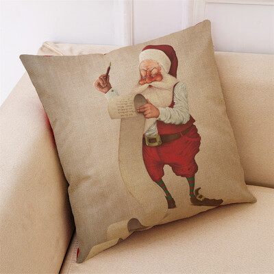 

Tailored New Christmas Cotton Linen Pillow Case Sofa Cushion Cover Home Decor