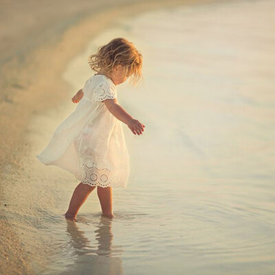 

Embroidered Children Clothes Summer White Lace Kids Princess Dress Cotton Lace Girl Dresses