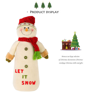 

Tailored Christmas 38cm Snowman Hat Stuffed Toys Plush Toy Doll Decorate Christmas Gift