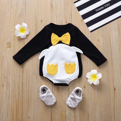 

Spring Autumn Infant Baby O-Neck Patchwork Design Rompers Girls Boys Long Sleeve Bodysuit Jumpsuit Newborn Clothing 3-24M