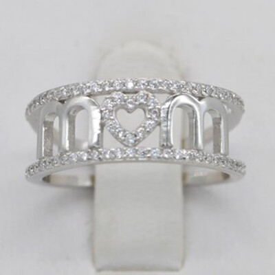

European And American Retro Thai Silver Moonstone Ring National Wind With Drill Hand Jewelry Ring