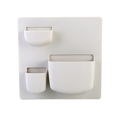 

Bathroom Wall Mounted Soap Brush Organizer Shelf Kitchen Sponge Storage Holder