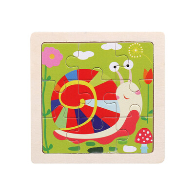 

Tailored Wooden Kids 16 Piece Jigsaw Toys Education And Learning Puzzles Toys